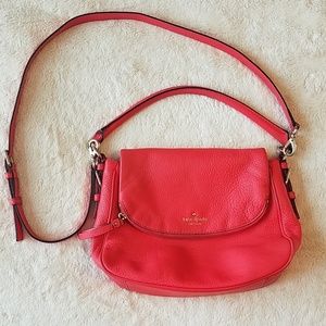 Kate Spade Coral Leather crossbody purse